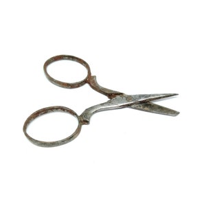 Antike Schere Edwardian Schere 1910er 1920er Jahre Antike Kuriose Vintage Werkzeuge Kleine Schere