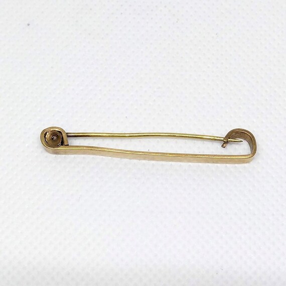 Antique Rolled Gold Bar Pin Gold Brooch Plain Classic… Gem