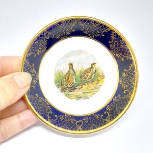 Vintage China Trinket Dish Partridge Bird Weatherby Hanley Falcon Ware Mid Century
