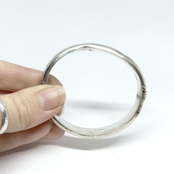 1930年代のスターリングシルバーバングル ヴィンテージシルバー