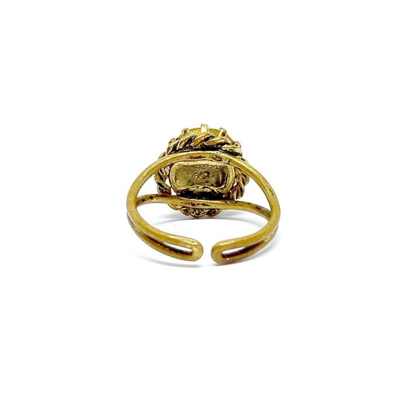 RESERVED // Vintage Cocktail Ring 1960s 70s Gold … - image 7