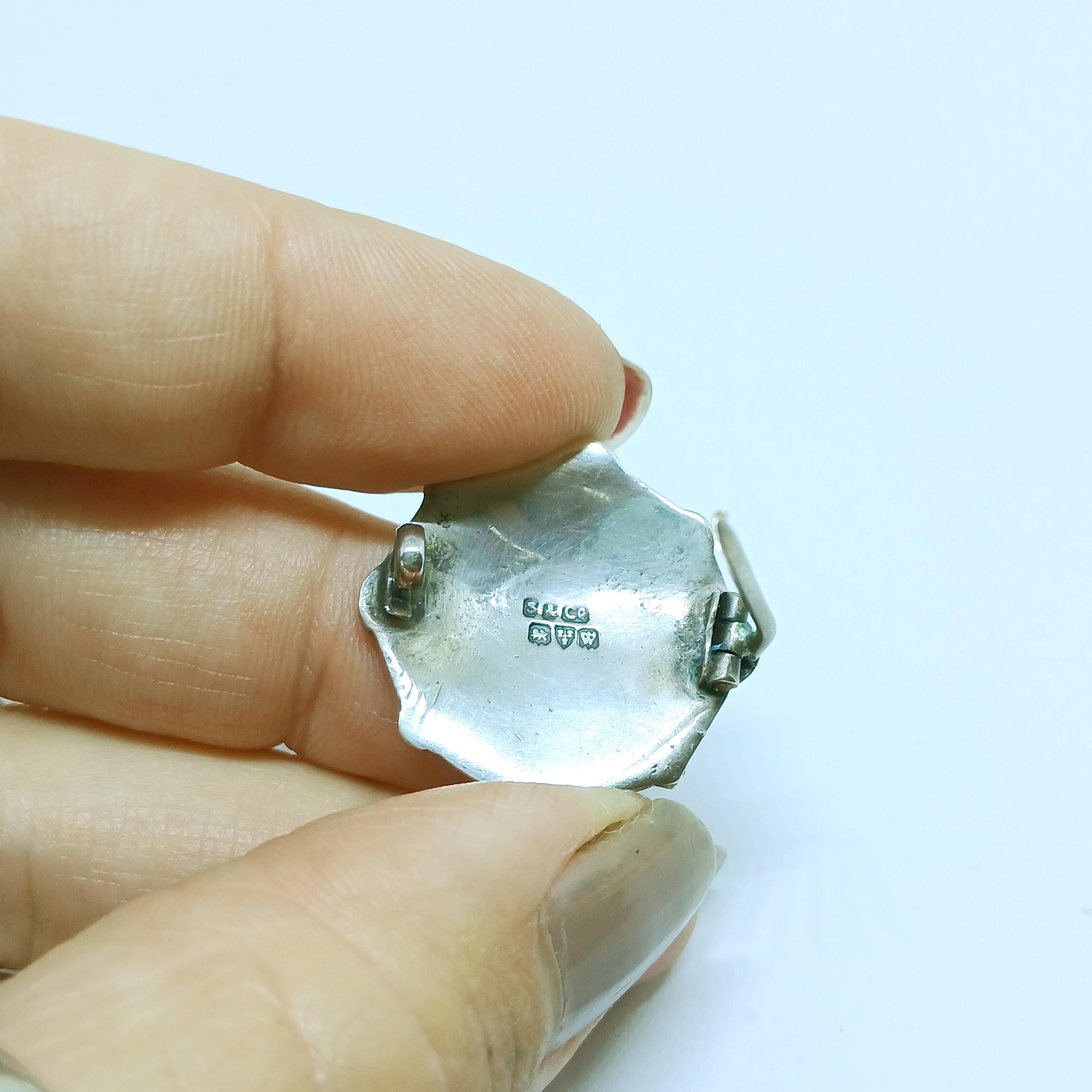 Broche Vintage Celtique Bouclier Argent – Bretagne, Réf. 3054 (Occasion Parfait État)
