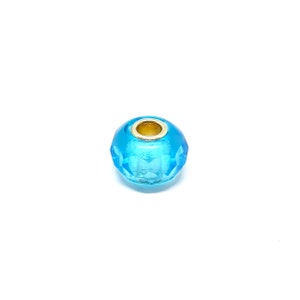 Trollbeads Charm Bead Blue Glass Charm Sterling Silver Bracelet Necklace 925 LAA