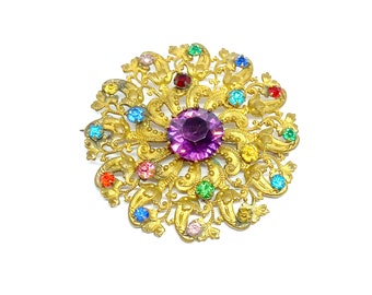 Pisces Brooch Double Fish Zodiac Jewellery Astrology Star