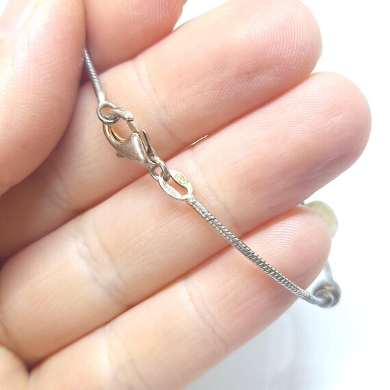 Sterling Silver Bracelet 925 Solid Silver Beaded … - image 5