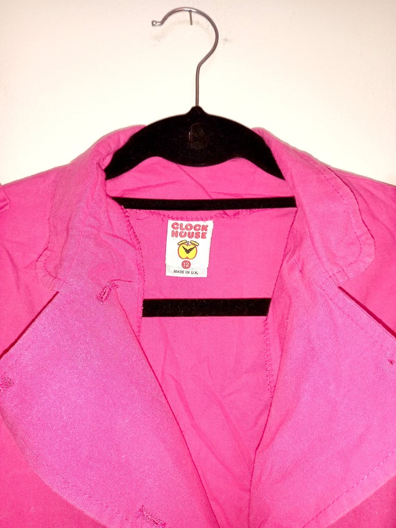 Vintage Jumpsuit Pink Cotton Boilersuit 1980s 90s… - image 8