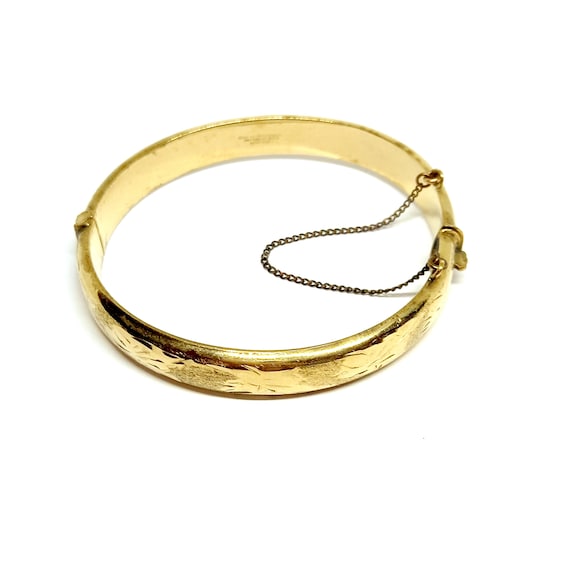 Vintage Rolled Gold Bangle 12ct Gold Excalibur 19… - image 10