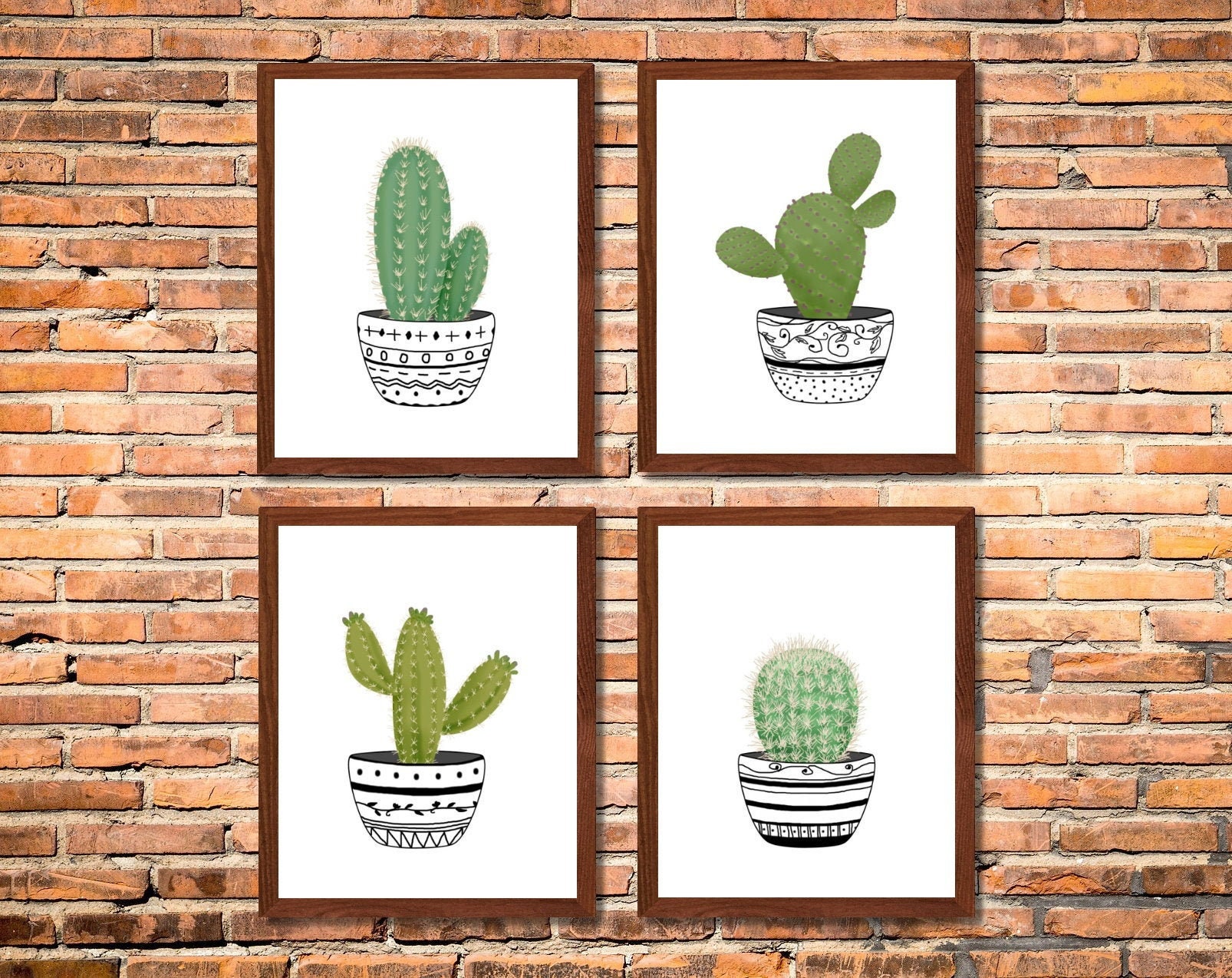 Artwork Wall No Frame Glossy Poster Home Wall Decor Cactus God says you are ..