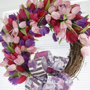 Tulip Front or Back Door Wreath