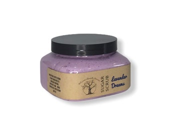 Lavender Dreams Foaming Sugar Scrub - exfoliating body scrub - relaxing