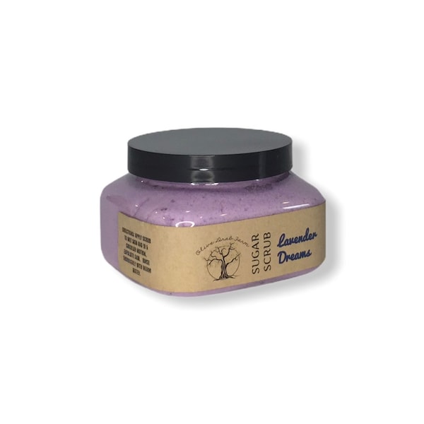 Lavender Dreams Foaming Sugar Scrub - exfoliating body scrub - relaxing