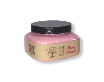 Cherry Blossom Sugar Scrub - exfoliating body wash - sweet and floral scrub