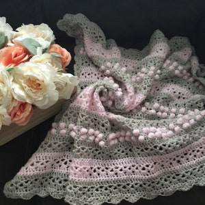 Sweet baby blanket pattern/ baby blanket pattern / crochet baby blanket pattern / heirloom  baby blanket pattern / crochet blanket pattern /