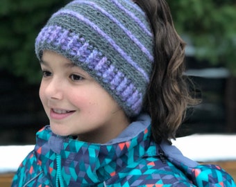 Orizaba Beanie , Messy bun Beanie and regular Beanie pattern for Kids and Adults