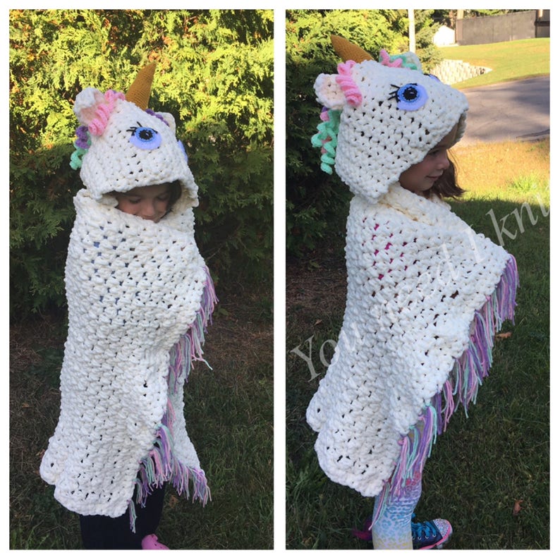3+ Unicorn Wearable Blanket 36 X 46 Pink