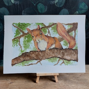 Tree top spy. Original painting