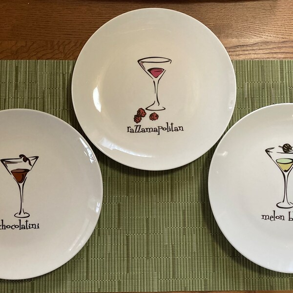 Cocktail Plates Etsy