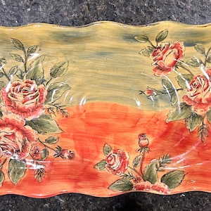 Rose Serving Platter
