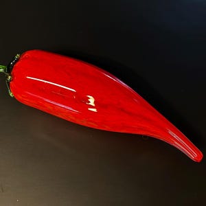 Art Glass Red Hot Pepper