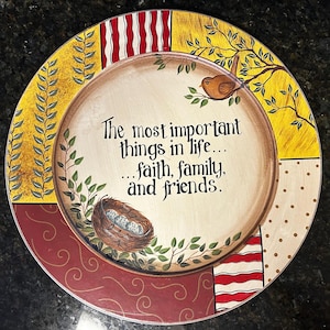 Decorative Cottage Style Plate