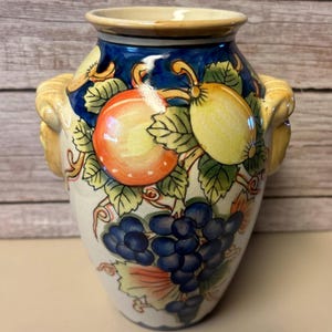 Italian Fruit Decorative Storage  Vase