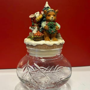 Woodland Animals Christmas Jar