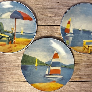 Sailing Plate Trio