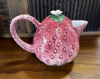 Frutta Fresca Strawberry Teapot. Designed by Seymour Mann