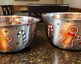 Temptations by Tara Christmas Mixing Bowls