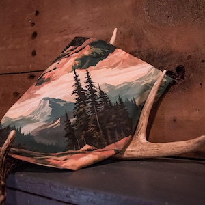 Mountain Dog Bandana: Forest Print, Snap or Tie