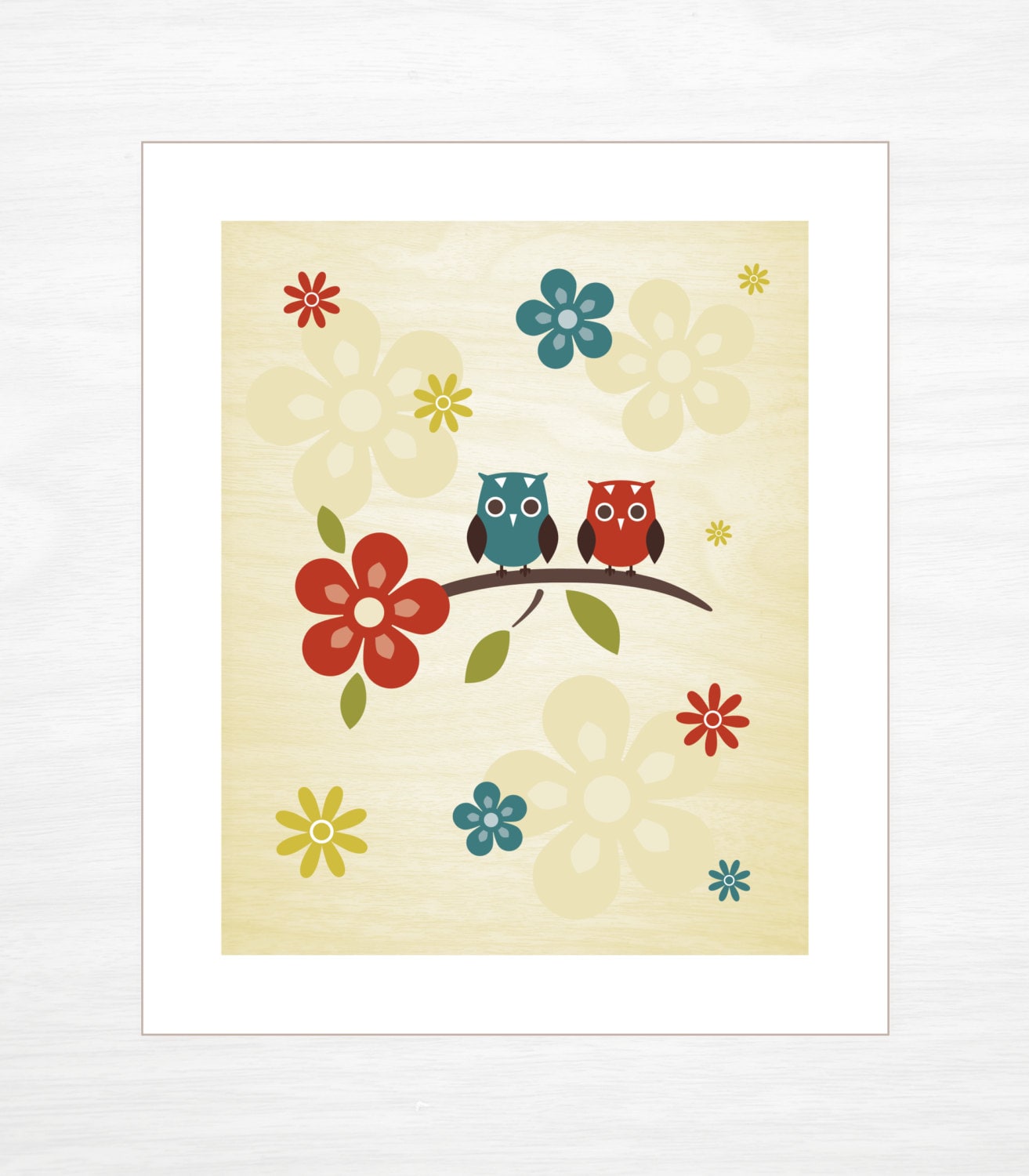 Printable Artwork - Owl Pair
