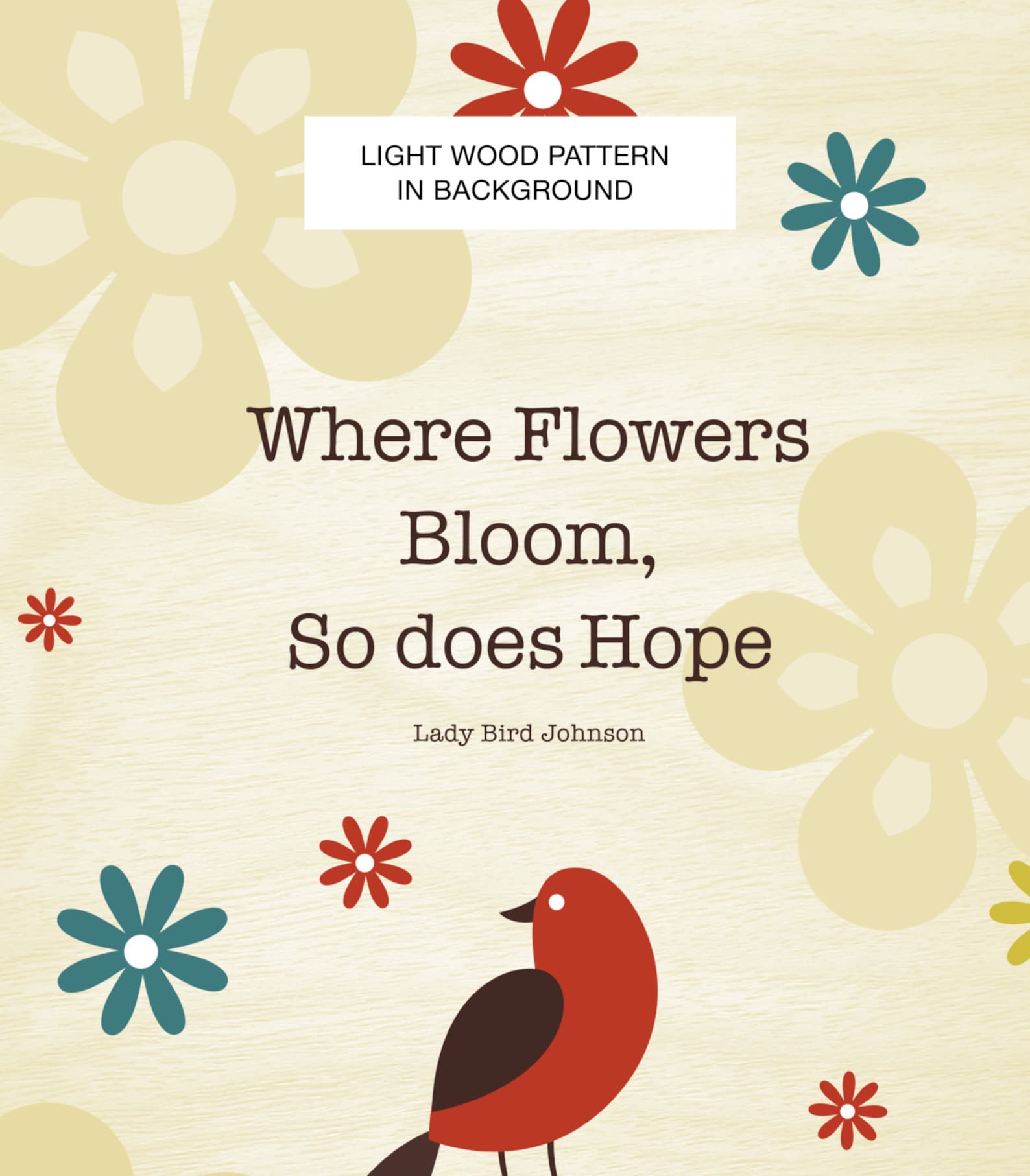 Printable Artwork Bird Quote | Etsy