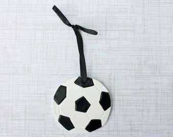 Soccer Ball Ornament, Personalized Soccer Ornament, Soccer Player Gift, Soccer Gift, Christmas Soccer Ornament, Soccer Coach Gift