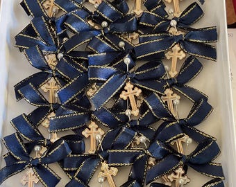 20 pcs Martyrika Pins-Witness pins - Orthodox Baptism-Navy blue Martirika.