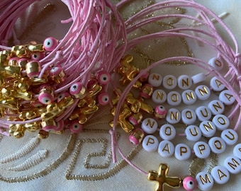 20 pcs Martyrika Bracelet-Evil eye bracelet-Baptism favors-Martirika -First communion-Mi Bautizo.Fast shipping.