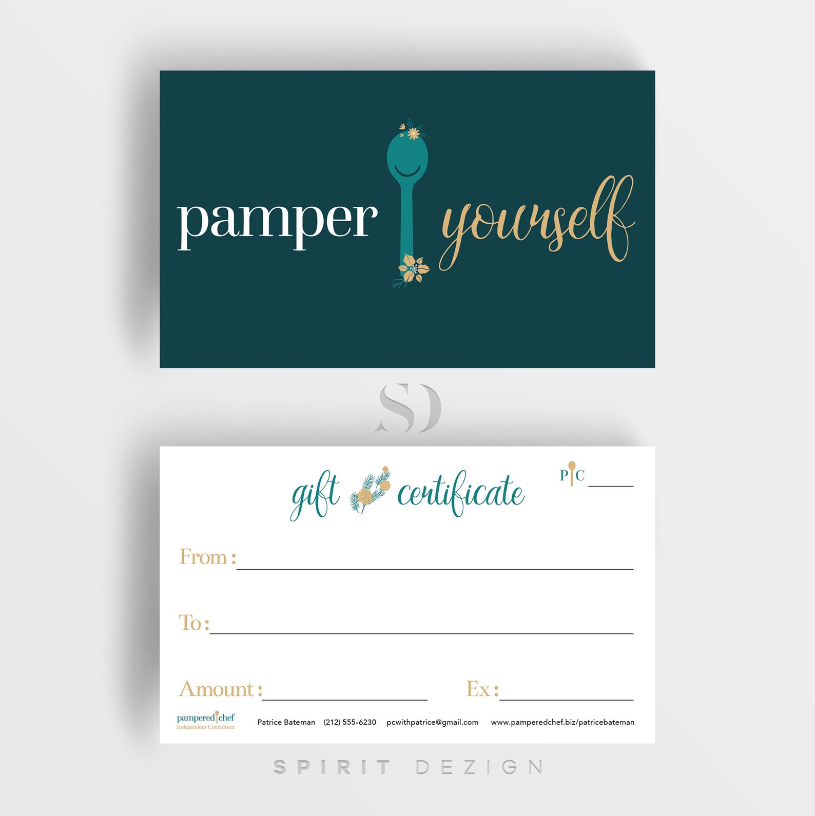 Pampered Chef Gift Card 3 x 5 Friends and Etsy