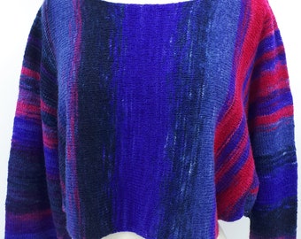 Knitting Pattern 'The Box Top' A short pullover perfect to wear with jeans, over a blouse, tank top or t-shirt. Confident beginner level.