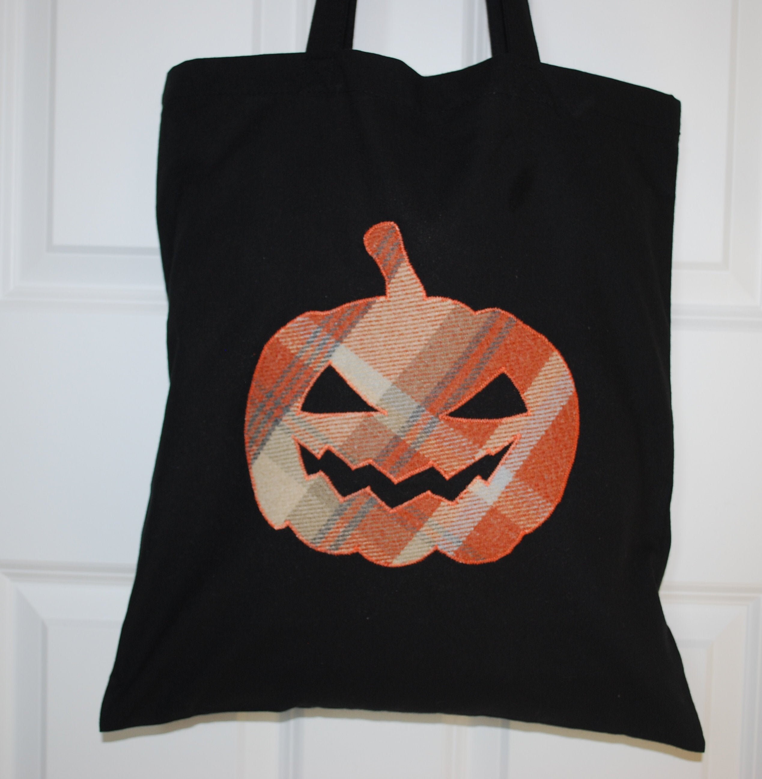 Trick or Treat Pumpkin Halloween Tote Bag Black and Orange | Etsy