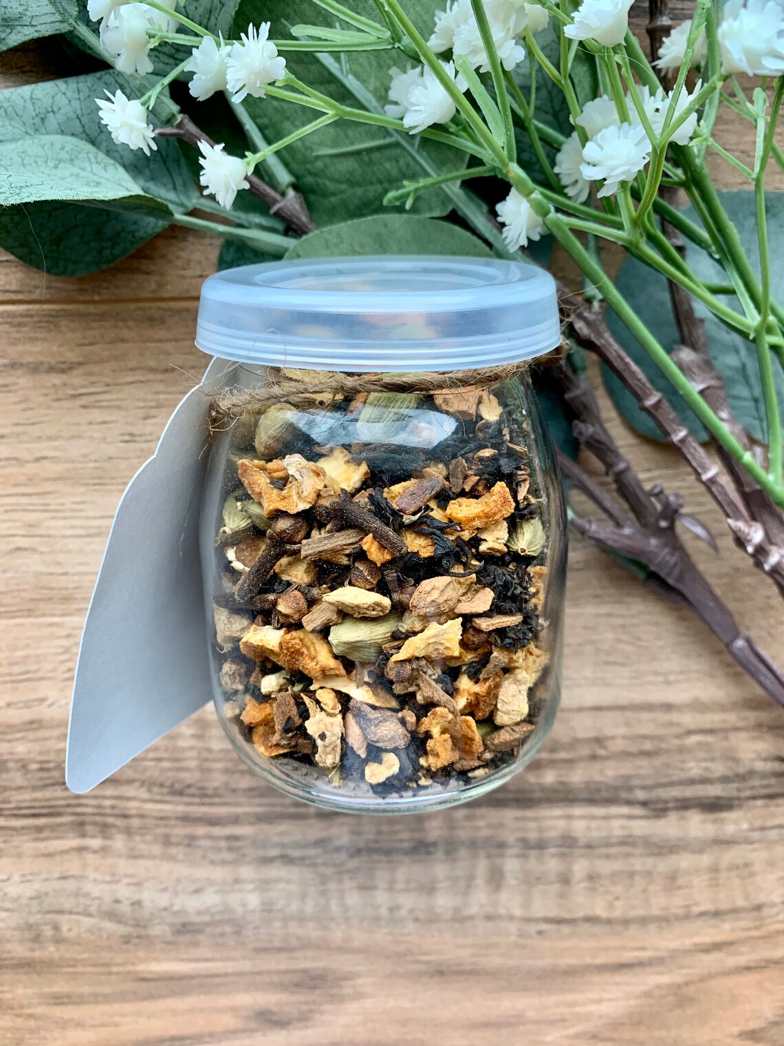 Loose Leaf Tea in a Glass Jar Reusable and Recycable Etsy