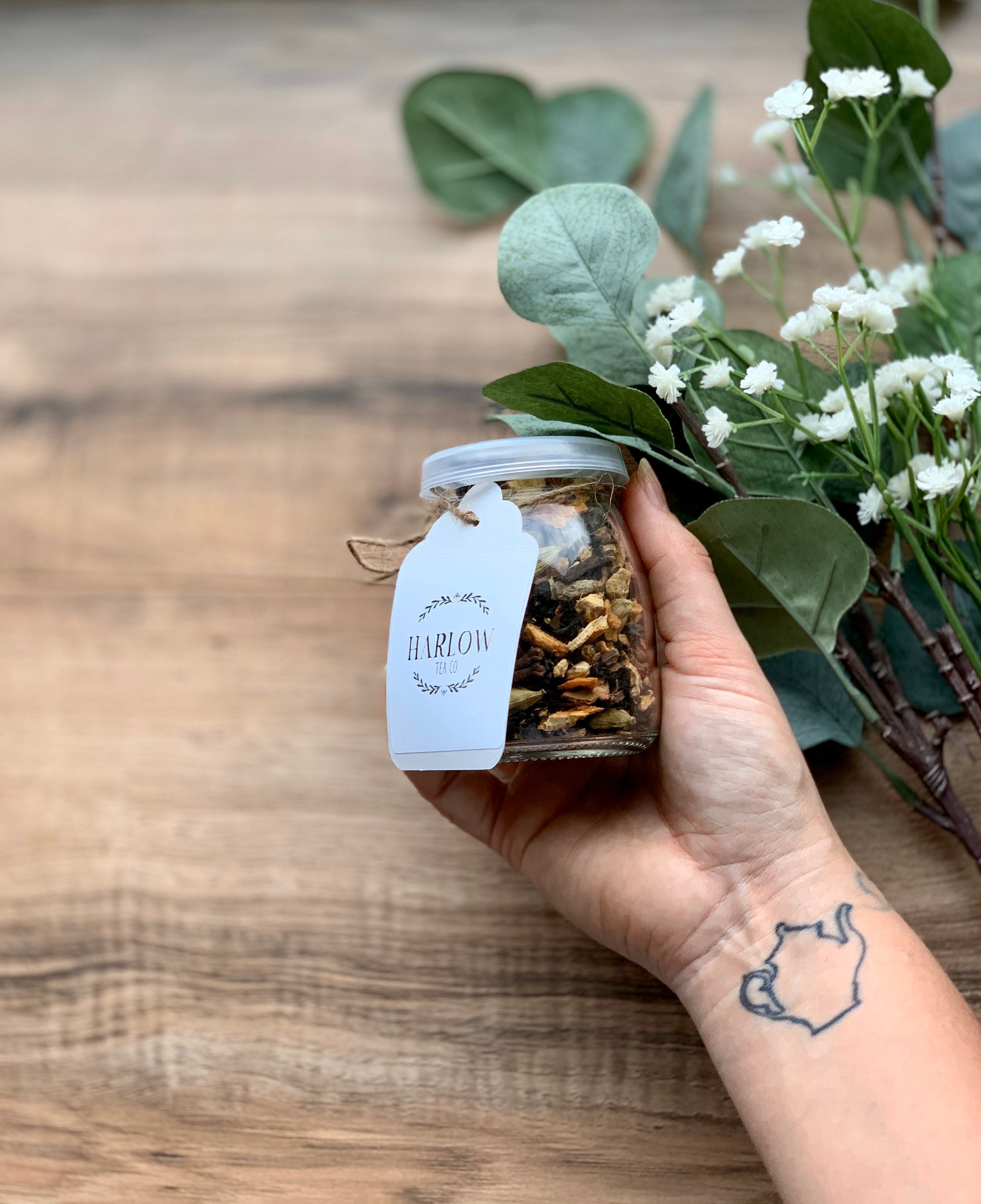 Loose Leaf Tea in a Glass Jar Reusable and Recycable Etsy