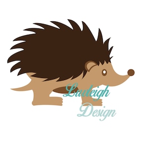 Bruine egel Porcupine Woodland Forest land dierlijke Clipart Download Vector bestand - SVG • Jpeg pdf • ai • dxf voor geknipte of print machines