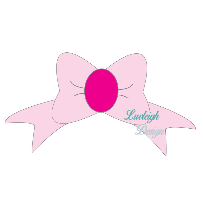 Pink Bow Clipart Download Vector File SVG Jpeg Pdf Ai - Etsy