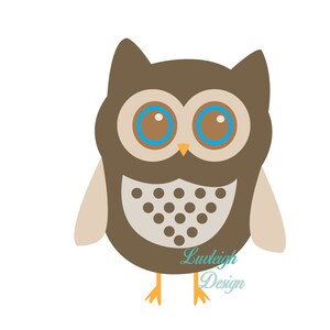Woodland Forest Brown Owl Country Animal Clipart Download Vector File - SVG • Jpeg • pdf • ai • dxf for cut or print machines