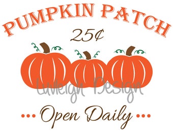 Orange Pumpkin Patch Sign Old Rustic Fall Harvest Clipart Download Vector File - SVG • Jpeg • pdf • dxf • png for cut or print machines