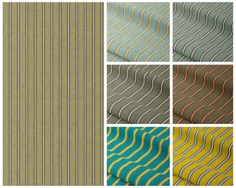 Ticking Stripe Roman Shades. Custom Window Blinds for Living, Bedroom, Dining, Kitchen, Bathroom, Office & Nursery. Blackout Lining Option.