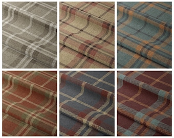 6 Colors. Checkered Plaid Curtains. 4 Pleat Styles. Custom Window Drapes for Living, Bedroom, Nursery, Dining & Kitchen. Blackout Option.