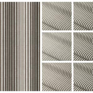 7 Brown/ Beige Options. Striped Roman Shades. Custom Window Blinds for Living, Bedroom, Kitchen, Bathroom, Office. Blackout Lining Option.