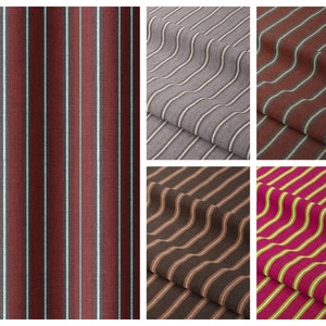 Ticking Stripe Curtains. 7 Colors. Custom Window Drapes for Living, Bedroom, Dining, Kitchen, Bathroom, Study, Office. Blackout Option.