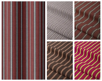 Pinch Pleat Ticking Stripe Curtains. 6 Colors. Custom Window Drapes for Living, Bedroom, Dining, Kitchen, Bathroom, Study. Blackout Option.