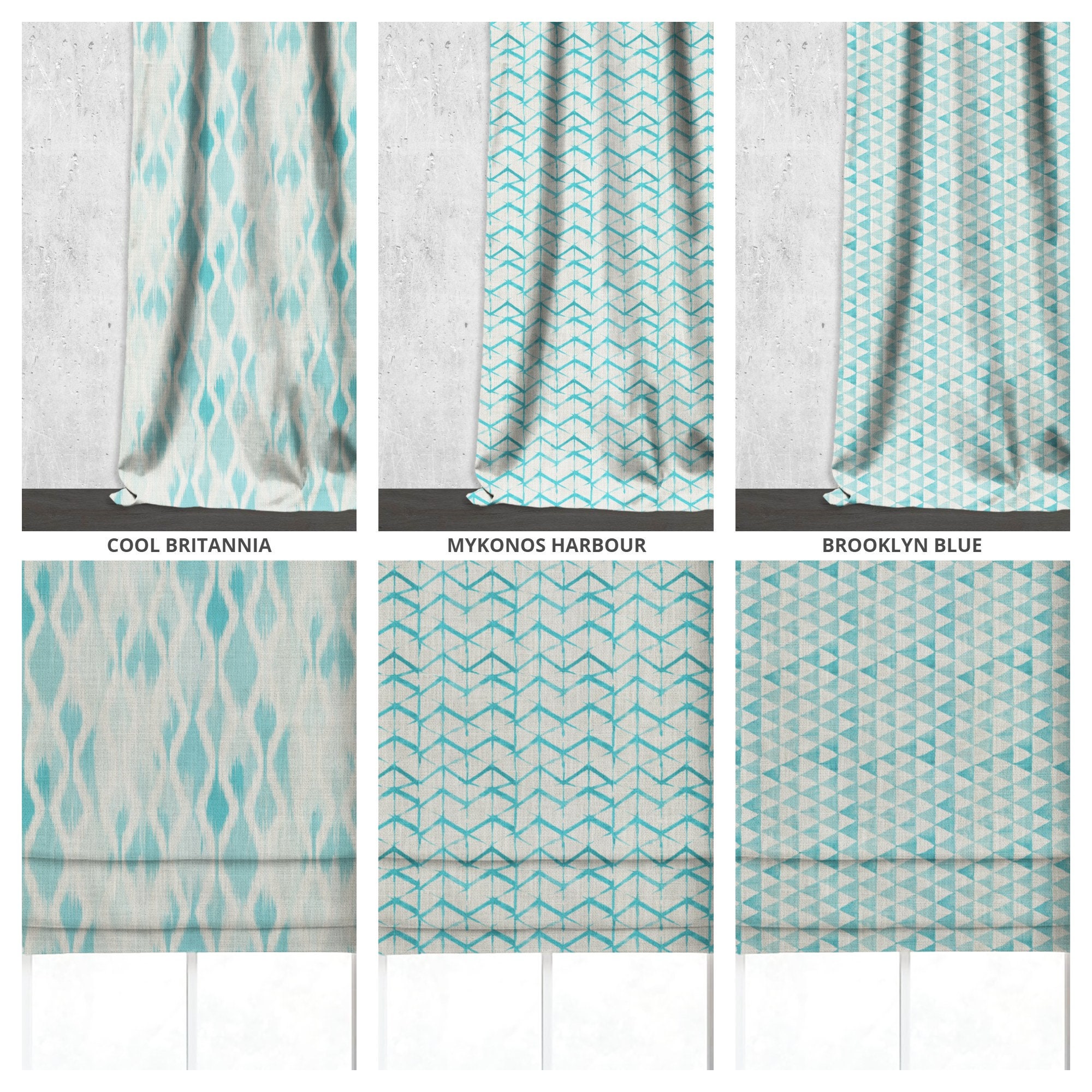 Custom Curtains, 3 Patterns/7 Colors. Custom Window Drapes for Nursery ...